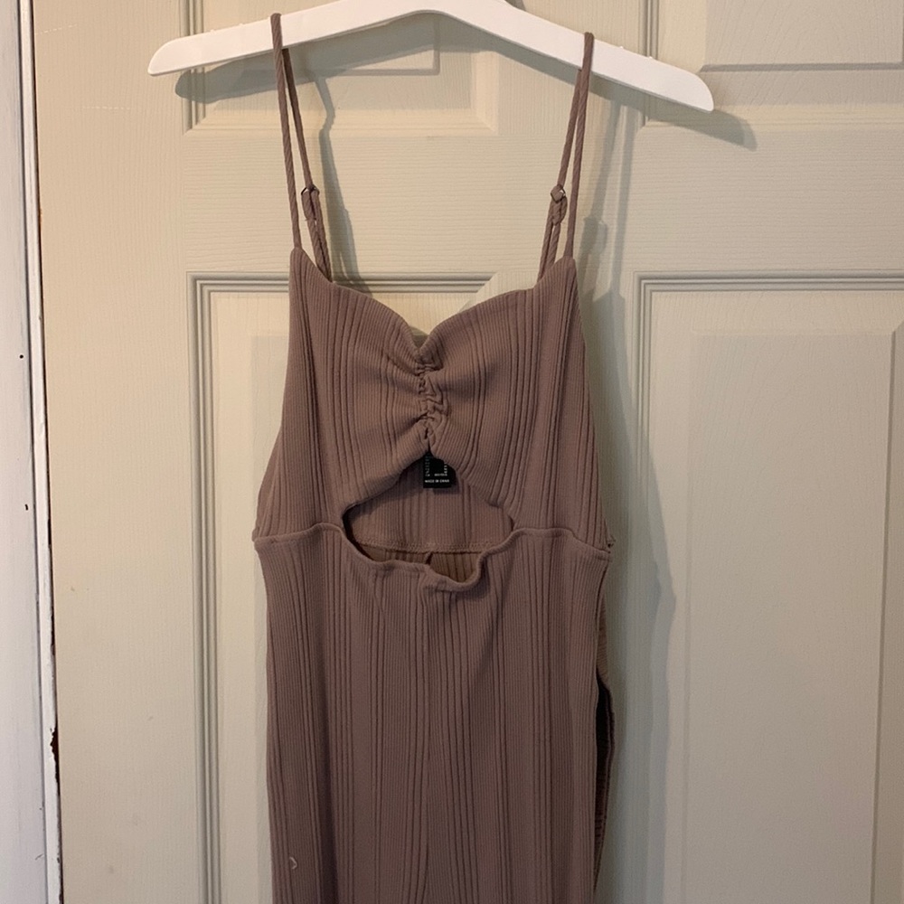 Forever 21 Jumpsuit Tie Back Open Front